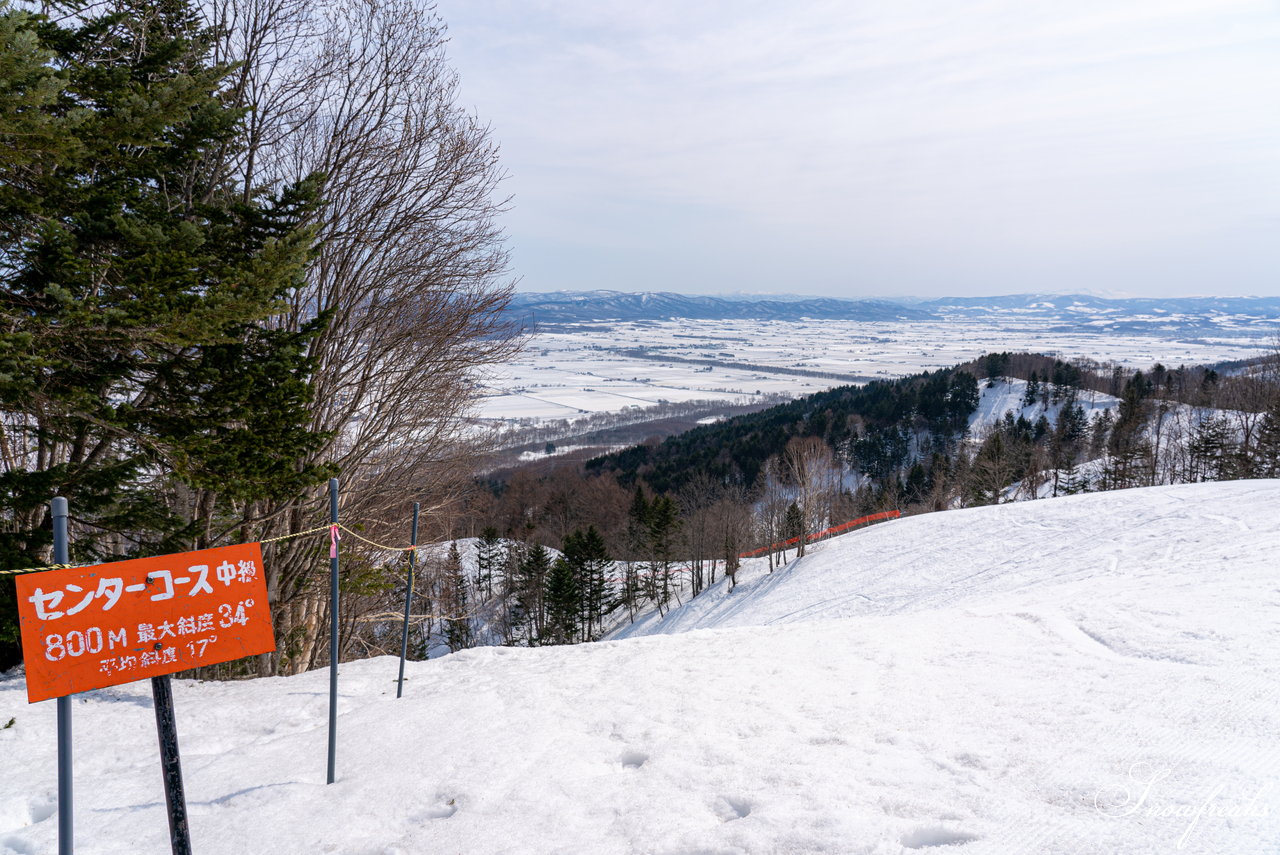 士別市日向スキー場　本当に明日でシーズン終了？！積雪たっぷり春雪セッション(^_-)-☆